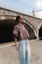 Load image into Gallery viewer, Charlotte Blouse (Leopard)