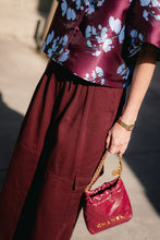 Load image into Gallery viewer, Cassie Cargo Pants (Burgundy)
