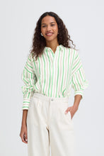Load image into Gallery viewer, Ihkatya Shirt (Green Stripes)
