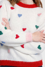 Load image into Gallery viewer, Belablue Knit (White/Hearts)