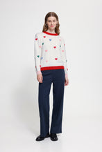 Load image into Gallery viewer, Belablue Knit (White/Hearts)
