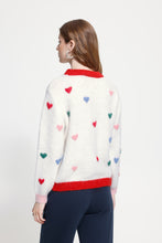 Load image into Gallery viewer, Belablue Knit (White/Hearts)
