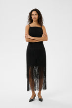 Load image into Gallery viewer, CHARLEENEIW Fringe Dress (Black)