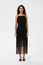 Load image into Gallery viewer, CHARLEENEIW Fringe Dress (Black)