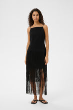 Load image into Gallery viewer, CHARLEENEIW Fringe Dress (Black)
