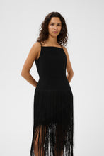 Load image into Gallery viewer, CHARLEENEIW Fringe Dress (Black)