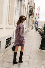 Load image into Gallery viewer, Kaia Shirt (Pink/Royal blue)
