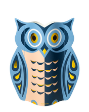 Load image into Gallery viewer, Night Owl Paper Flower Vase