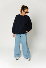 Load image into Gallery viewer, Mommy Sweater (Navy/Red)