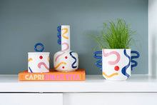 Load image into Gallery viewer, Monica Ceramic Jar (Navy Ring)