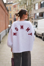 Load image into Gallery viewer, Mommy Sweater (Burgundy/Light grey)