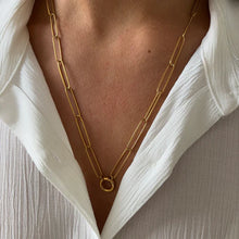 Load image into Gallery viewer, Base Big Oval Necklace (55 cm)