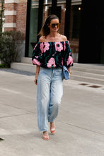 Load image into Gallery viewer, Rumi Top (Navy/Pink)