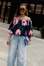 Load image into Gallery viewer, Rumi Top (Navy/Pink)