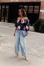 Load image into Gallery viewer, Rumi Top (Navy/Pink)