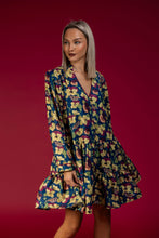 Load image into Gallery viewer, Jill Dress (Blue Pensies)