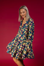 Load image into Gallery viewer, Jill Dress (Blue Pensies)