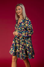 Load image into Gallery viewer, Jill Dress (Blue Pensies)