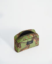 Load image into Gallery viewer, Olive Leopard Toiletry Bag