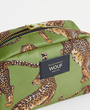 Load image into Gallery viewer, Olive Leopard Toiletry Bag