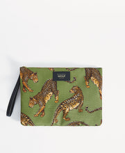 Load image into Gallery viewer, Olive Leopard XL Pouch Bag