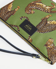 Load image into Gallery viewer, Olive Leopard XL Pouch Bag