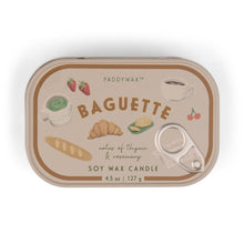 Load image into Gallery viewer, Paddywax Bistro "French Baguette" Tin Candle