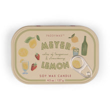 Load image into Gallery viewer, Paddywax Bistro "Meyer Lemon" Tin Candle