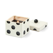 Load image into Gallery viewer, Paddywax Lucky Dice Ceramic - "Lava Stone" Black