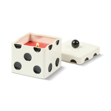 Load image into Gallery viewer, Paddywax Lucky Dice Ceramic - "Tobacco & Patchouli" Red