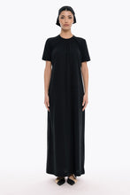 Load image into Gallery viewer, Connect Me Neck Gathering Dress (Black)