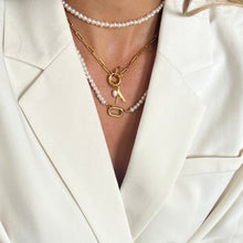 Load image into Gallery viewer, Base Glass Pearls Long Necklace