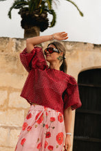 Load image into Gallery viewer, Charlotte Blouse (Burgundy)