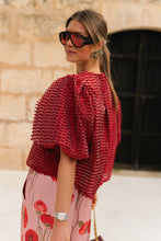 Load image into Gallery viewer, Charlotte Blouse (Burgundy)