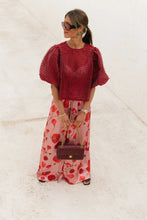 Load image into Gallery viewer, Charlotte Blouse (Burgundy)