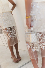 Load image into Gallery viewer, Cleo Sequined Skirt (Off-white)