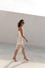 Load image into Gallery viewer, Cleo Sequined Skirt (Off-white)