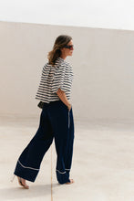 Load image into Gallery viewer, Avril Wide Leg Trousers (Navy)