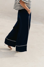 Load image into Gallery viewer, Avril Wide Leg Trousers (Navy)