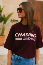 Load image into Gallery viewer, Chasing Dreams T-shirt (Burgundy)