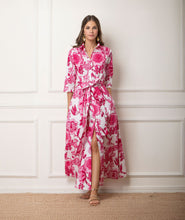 Load image into Gallery viewer, Lito Dress (White/Fuchsia)