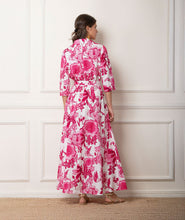 Load image into Gallery viewer, Lito Dress (White/Fuchsia)