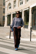 Load image into Gallery viewer, Blake Jumper (Chocolate/Light Blue)