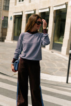 Load image into Gallery viewer, Blake Jumper (Chocolate/Light Blue)