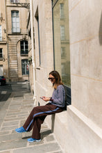 Load image into Gallery viewer, Blake Jumper (Chocolate/Light Blue)