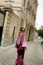 Load image into Gallery viewer, Norma Wide Velvet Pants (Aubergine)