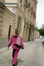 Load image into Gallery viewer, Norma Wide Velvet Pants (Aubergine)