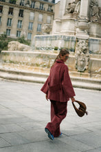 Load image into Gallery viewer, Norma Wide Velvet Pants (Brick)