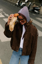 Load image into Gallery viewer, Aurora Suede Jacket (Brown)