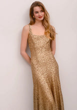 Load image into Gallery viewer, Louane Sequin Dress (Gold)